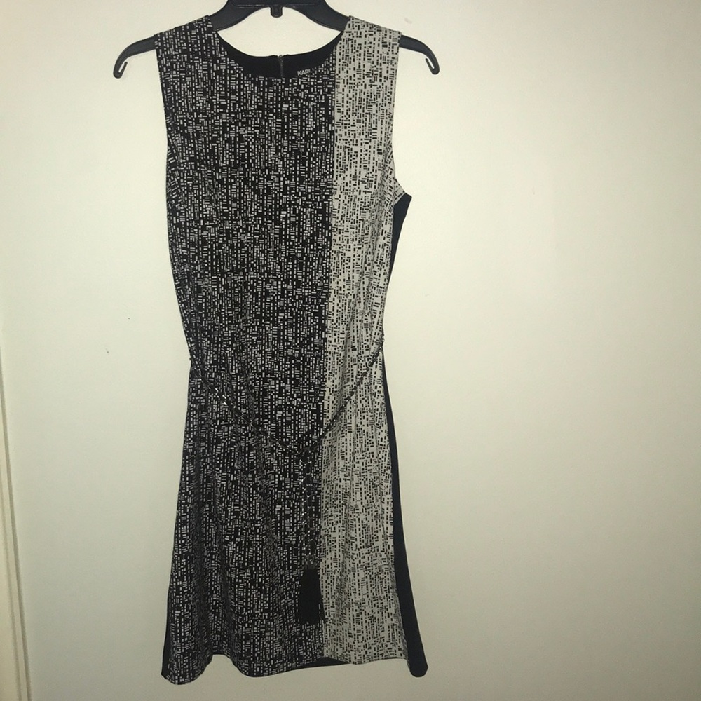 black and white karl lagerfeld dress - nwot